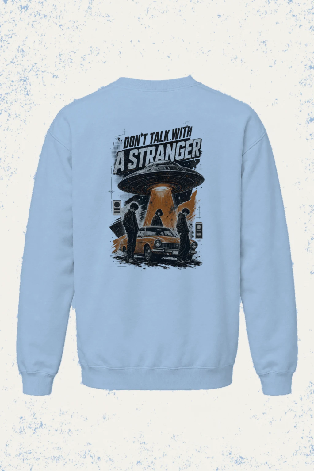 "Stranger Warning" Heavy Blend Unisex Crewneck Sweatshirt | Gildan 18000