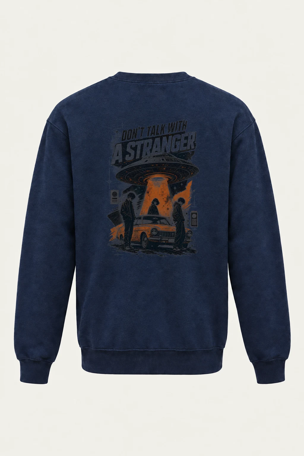 "Stranger Warning" Heavy Blend Unisex Crewneck Sweatshirt | Gildan 18000