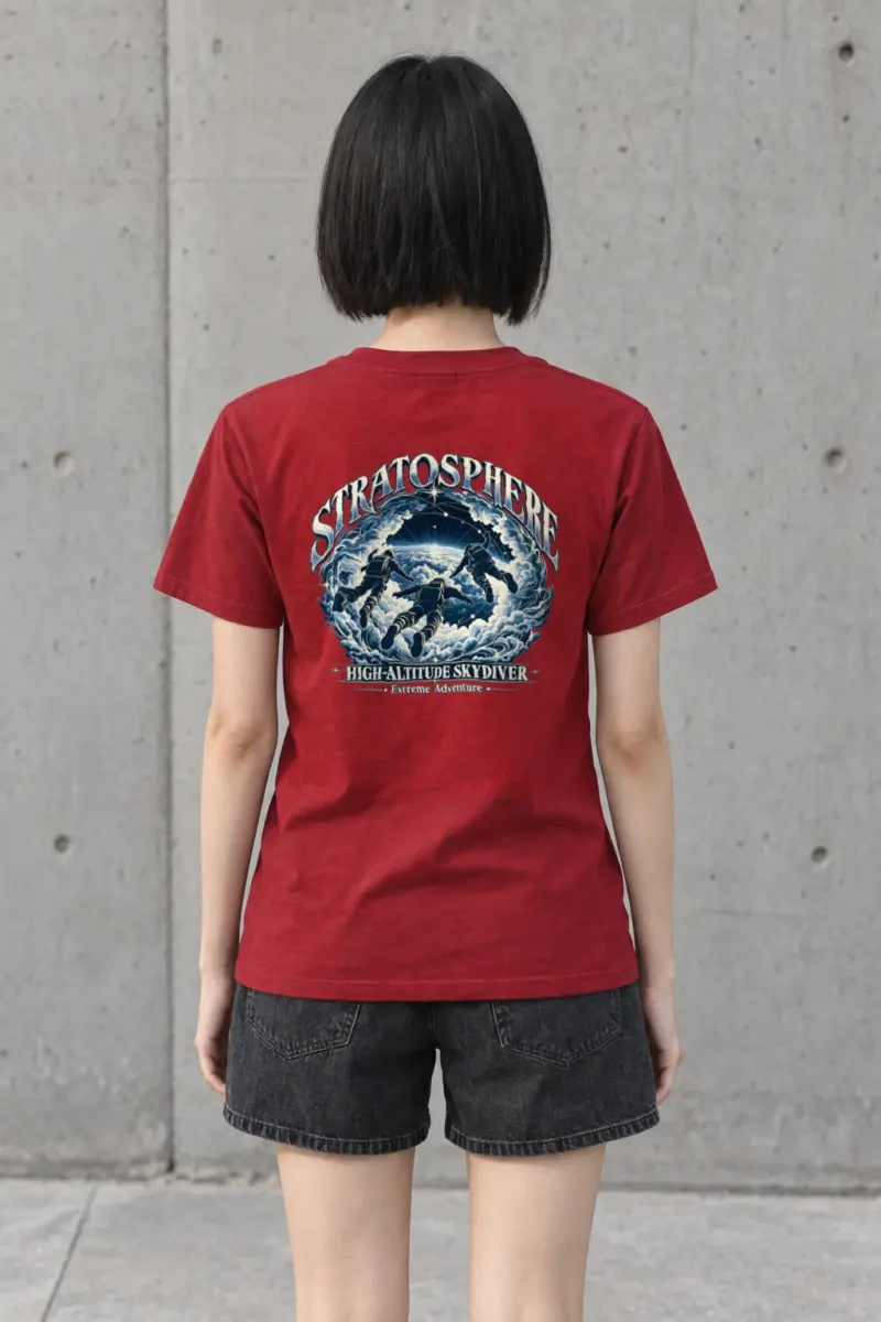 "Stratosphere Skydiver" Heavyweight Unisex Crewneck T-shirt