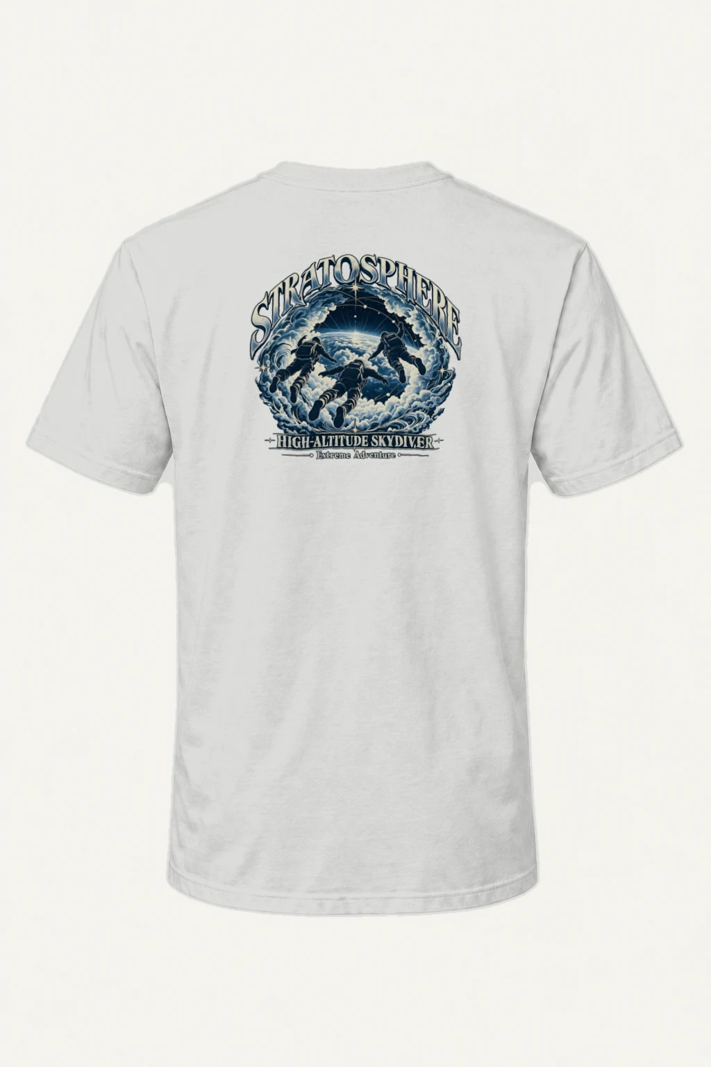 "Stratosphere Skydiver" Heavyweight Unisex Crewneck T-shirt | Gildan 5000