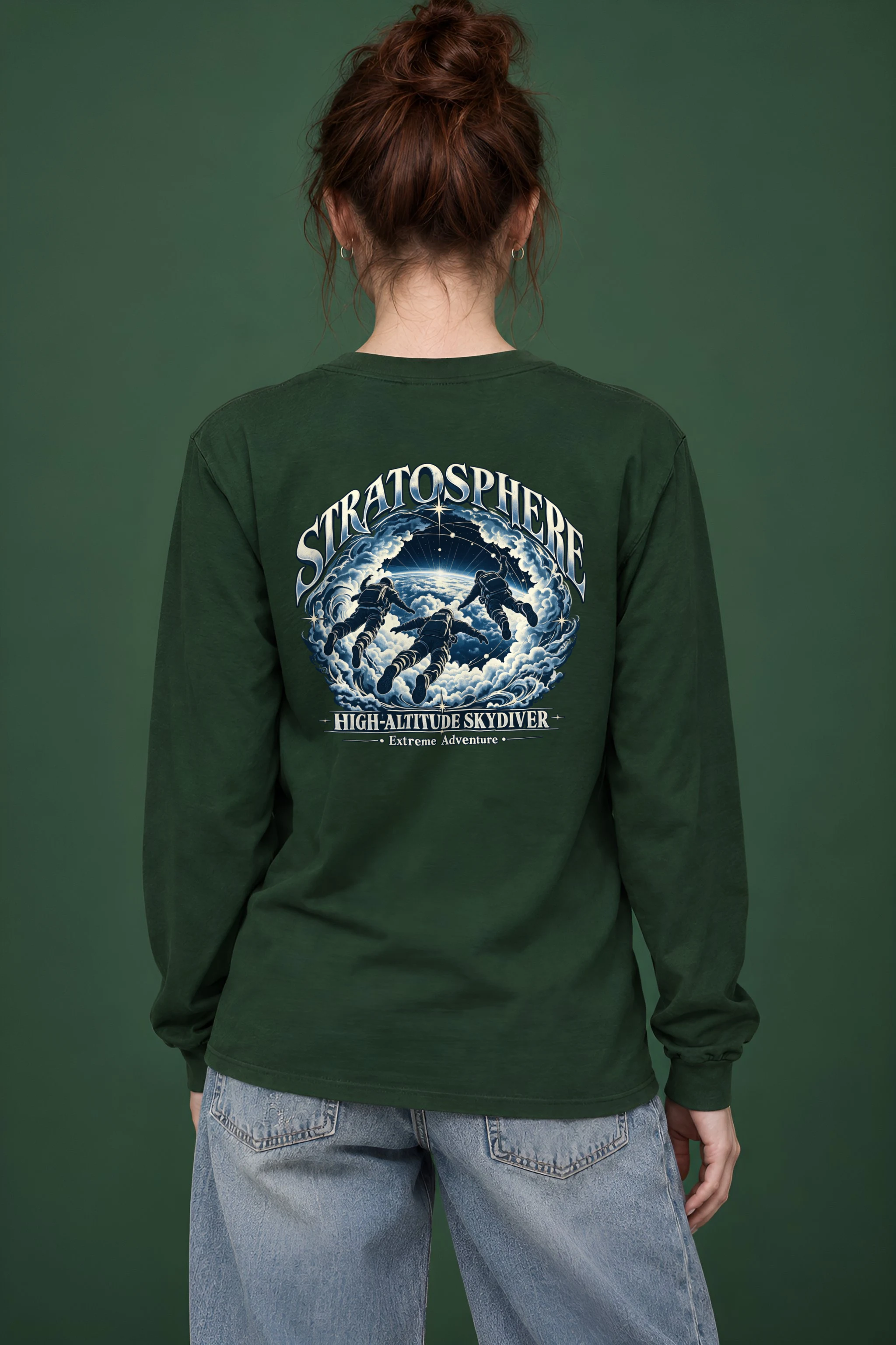 "Stratosphere Skydiver" Unisex Longsleeve T-shirt