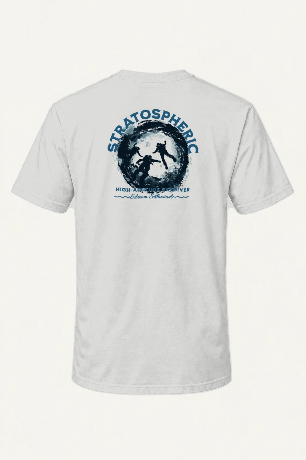 "Stratospheric Skydiver" Heavyweight Unisex Crewneck T-shirt | Gildan 5000