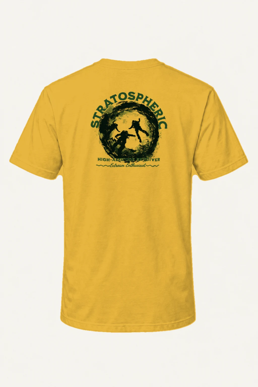 "Stratospheric Skydiver" Heavyweight Unisex Crewneck T-shirt | Gildan 5000