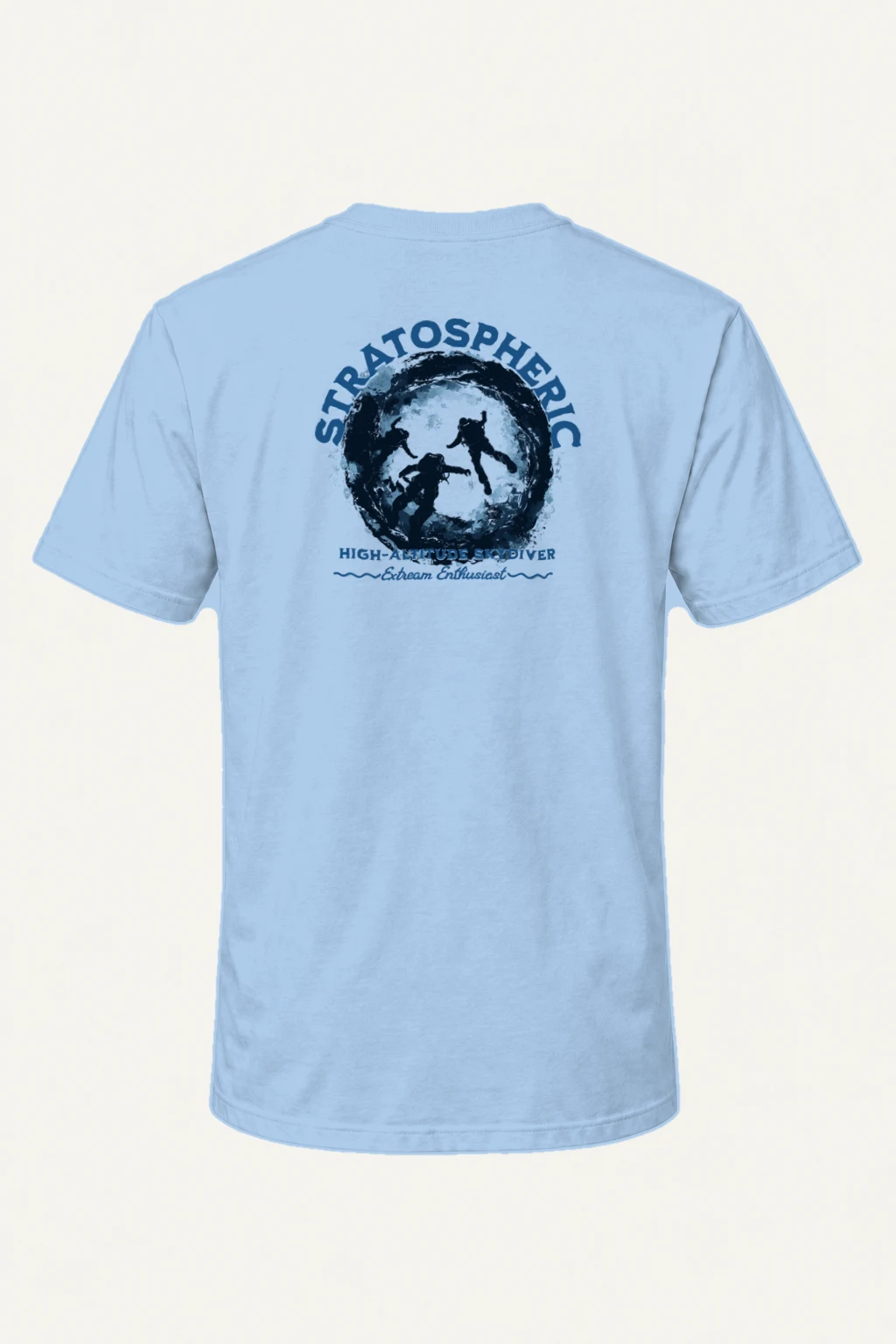 "Stratospheric Skydiver" Heavyweight Unisex Crewneck T-shirt | Gildan 5000