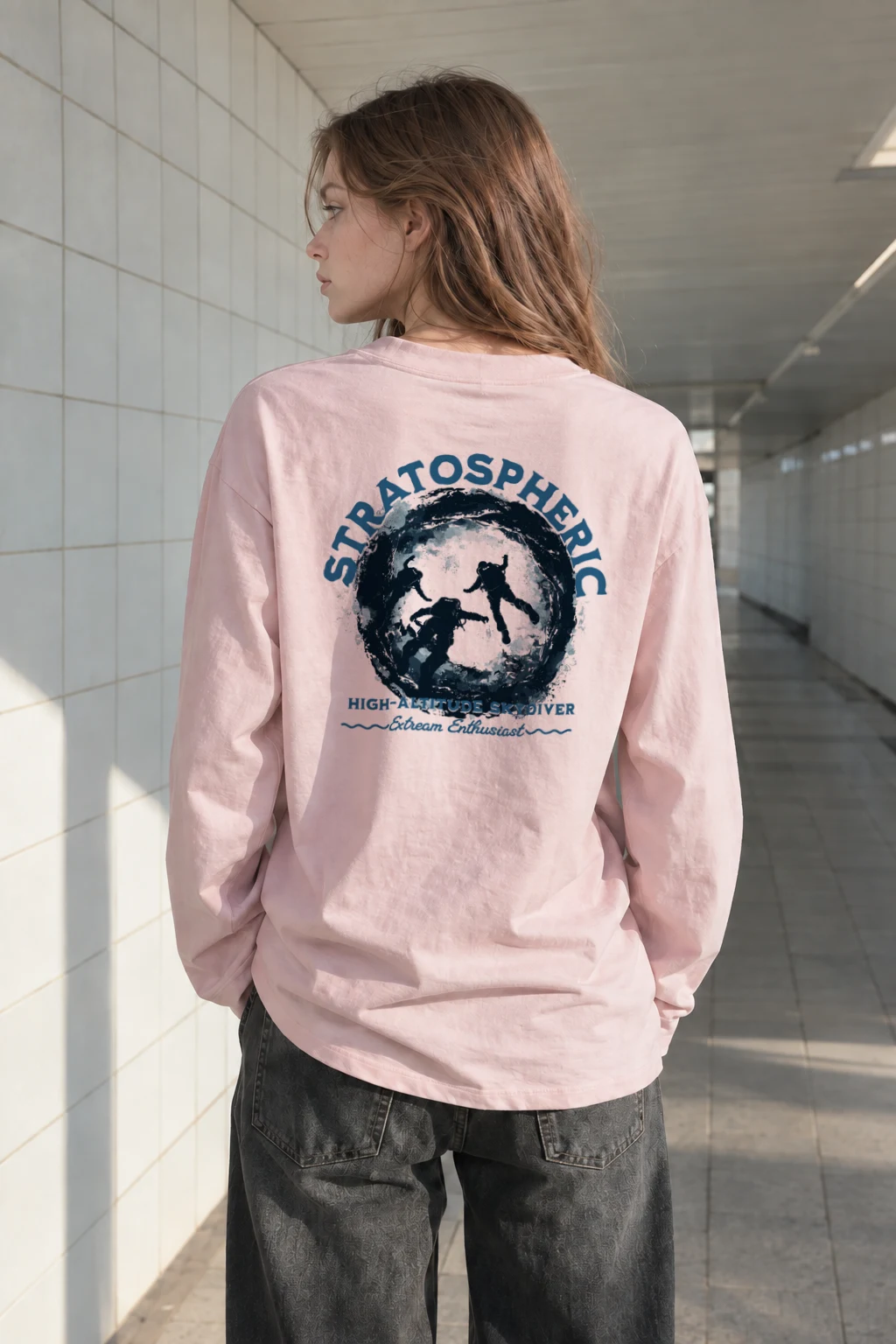 "Stratospheric Skydiver" Unisex Longsleeve T-shirt | Gildan 2400