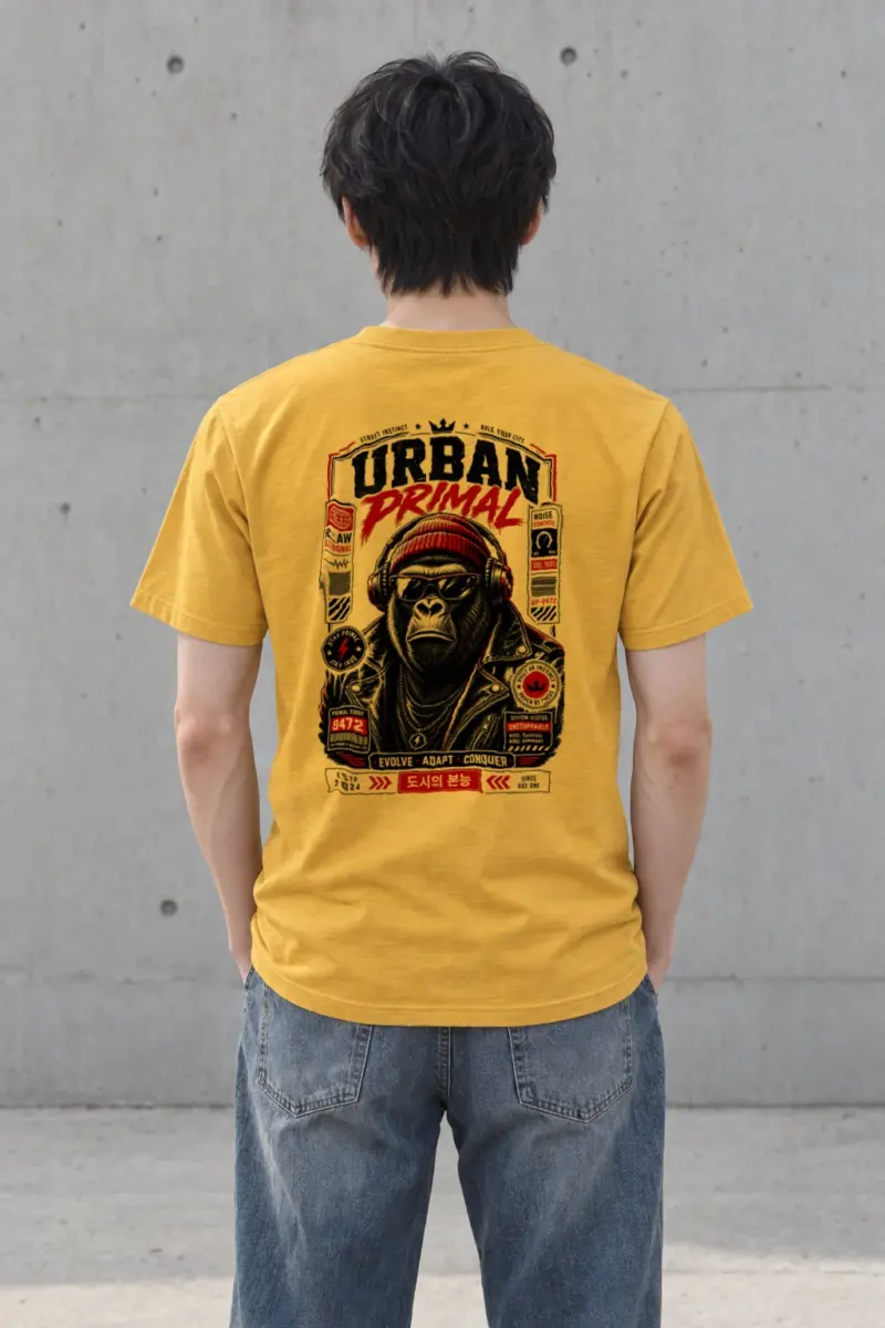 "Street Instinct" Heavyweight Unisex Crewneck T-shirt | Gildan 5000