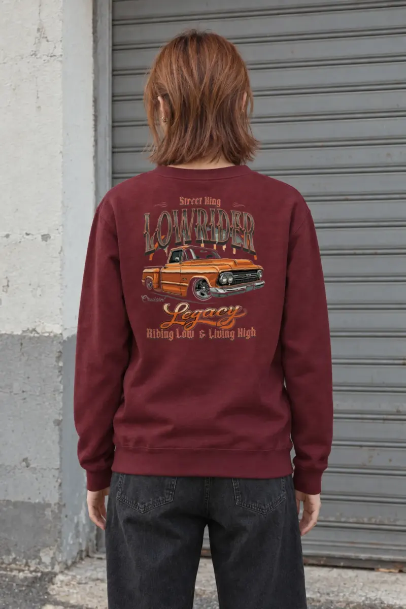 "Street King Lowrider" Heavy Blend Unisex Crewneck Sweatshirt