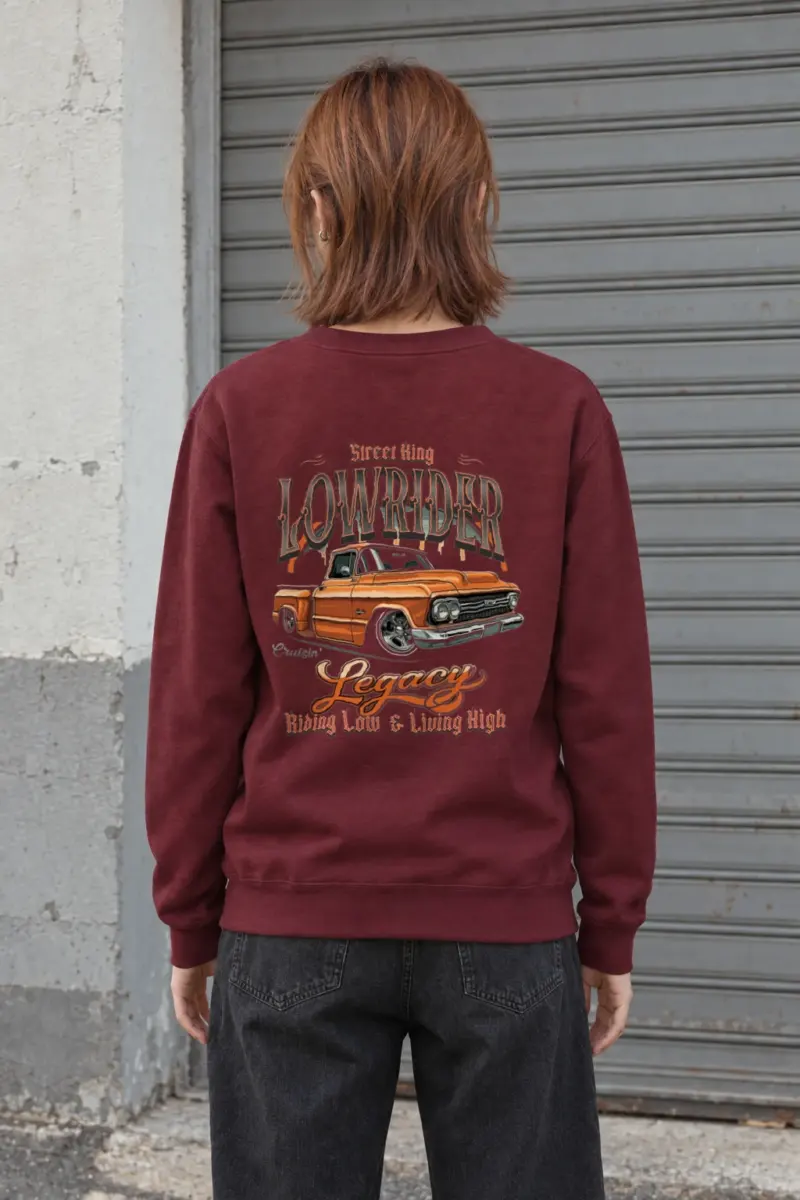 "Street King Lowrider" Heavy Blend Unisex Crewneck Sweatshirt