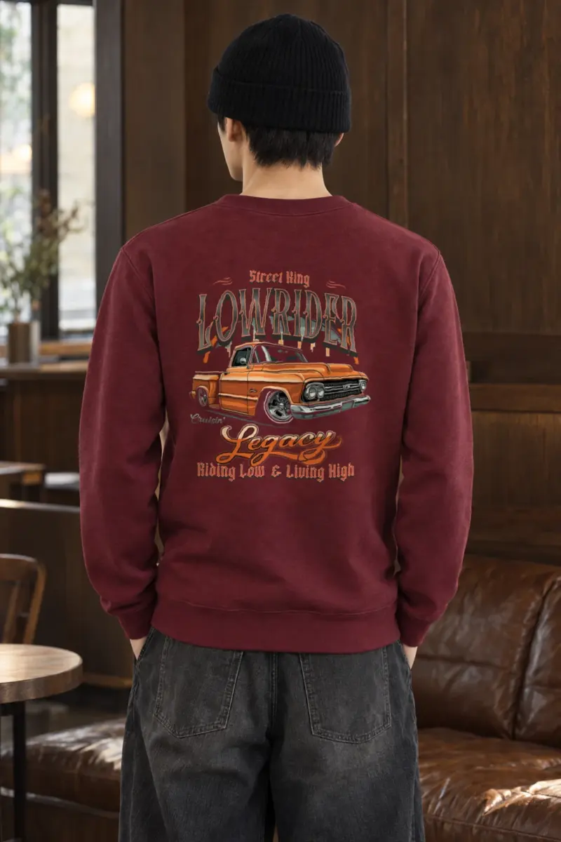 "Street King Lowrider" Heavy Blend Unisex Crewneck Sweatshirt