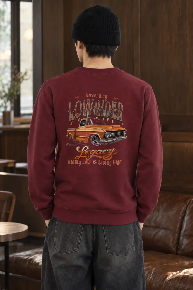 "Street King Lowrider" Heavy Blend Unisex Crewneck Sweatshirt