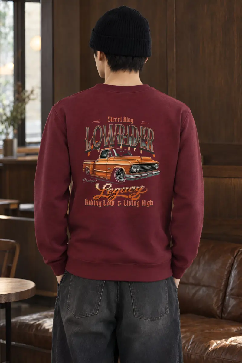 "Street King Lowrider" Heavy Blend Unisex Crewneck Sweatshirt