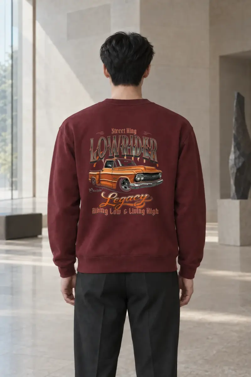 "Street King Lowrider" Heavy Blend Unisex Crewneck Sweatshirt