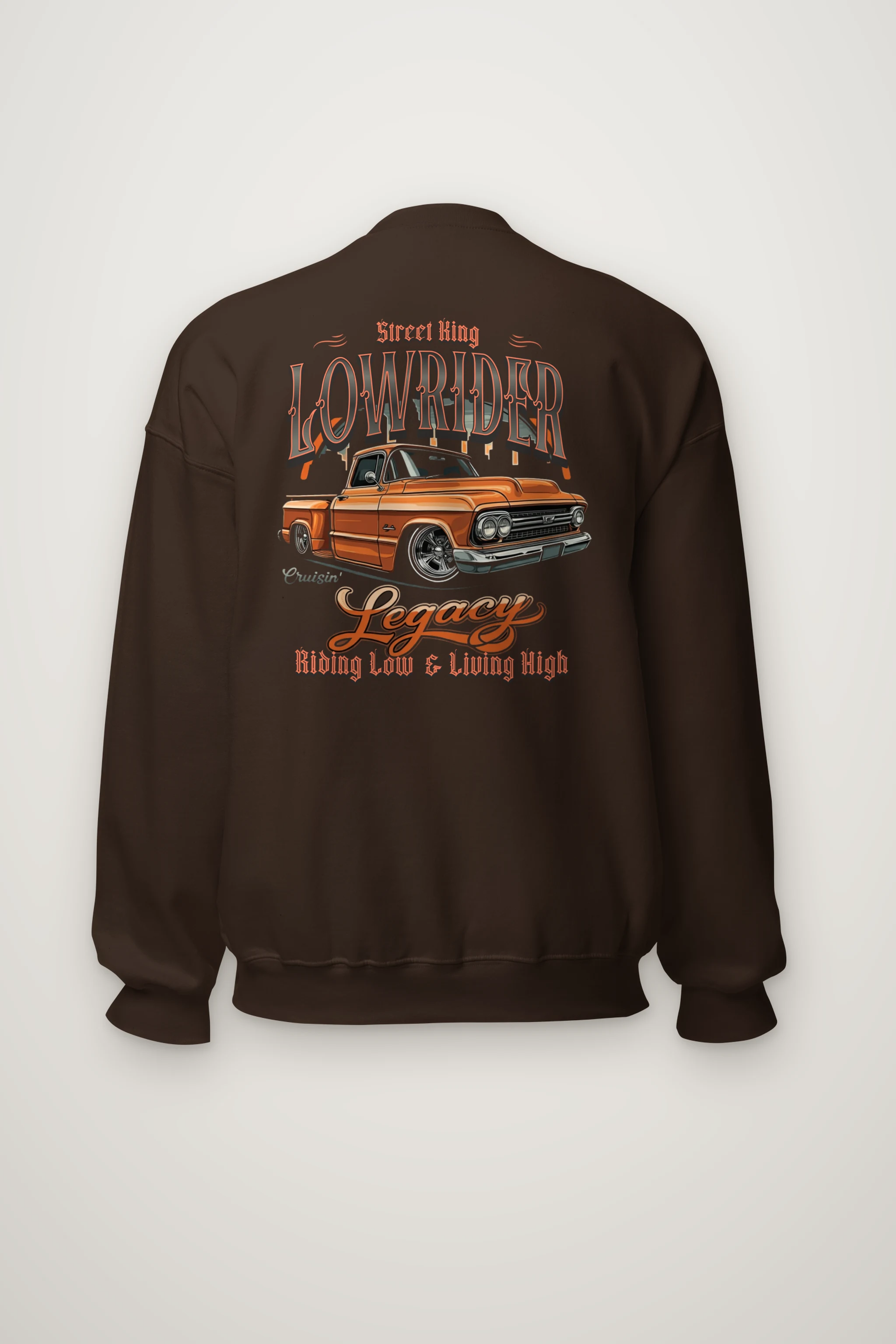 "Street King Lowrider" Heavy Blend Unisex Crewneck Sweatshirt