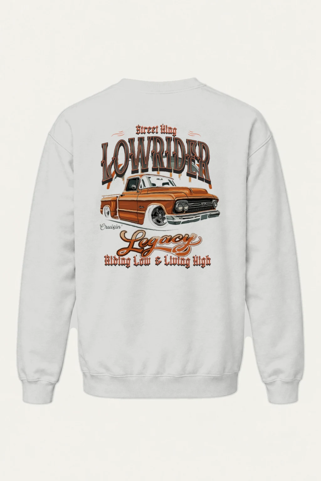 "Street King Lowrider" Heavy Blend Unisex Crewneck Sweatshirt | Gildan 18000
