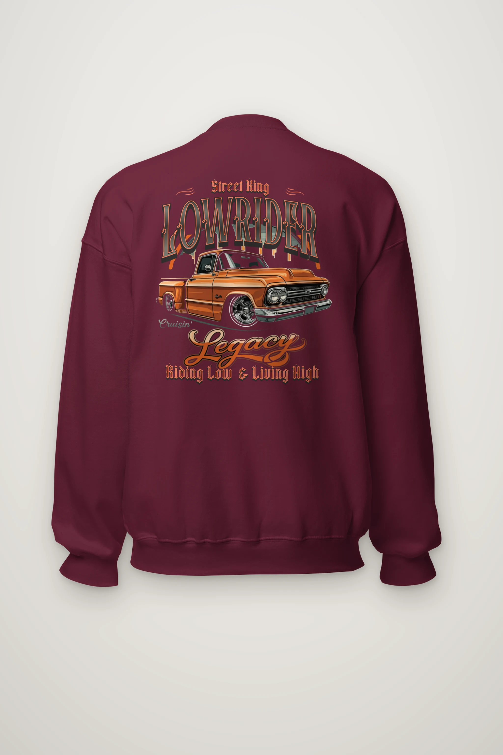 "Street King Lowrider" Heavy Blend Unisex Crewneck Sweatshirt