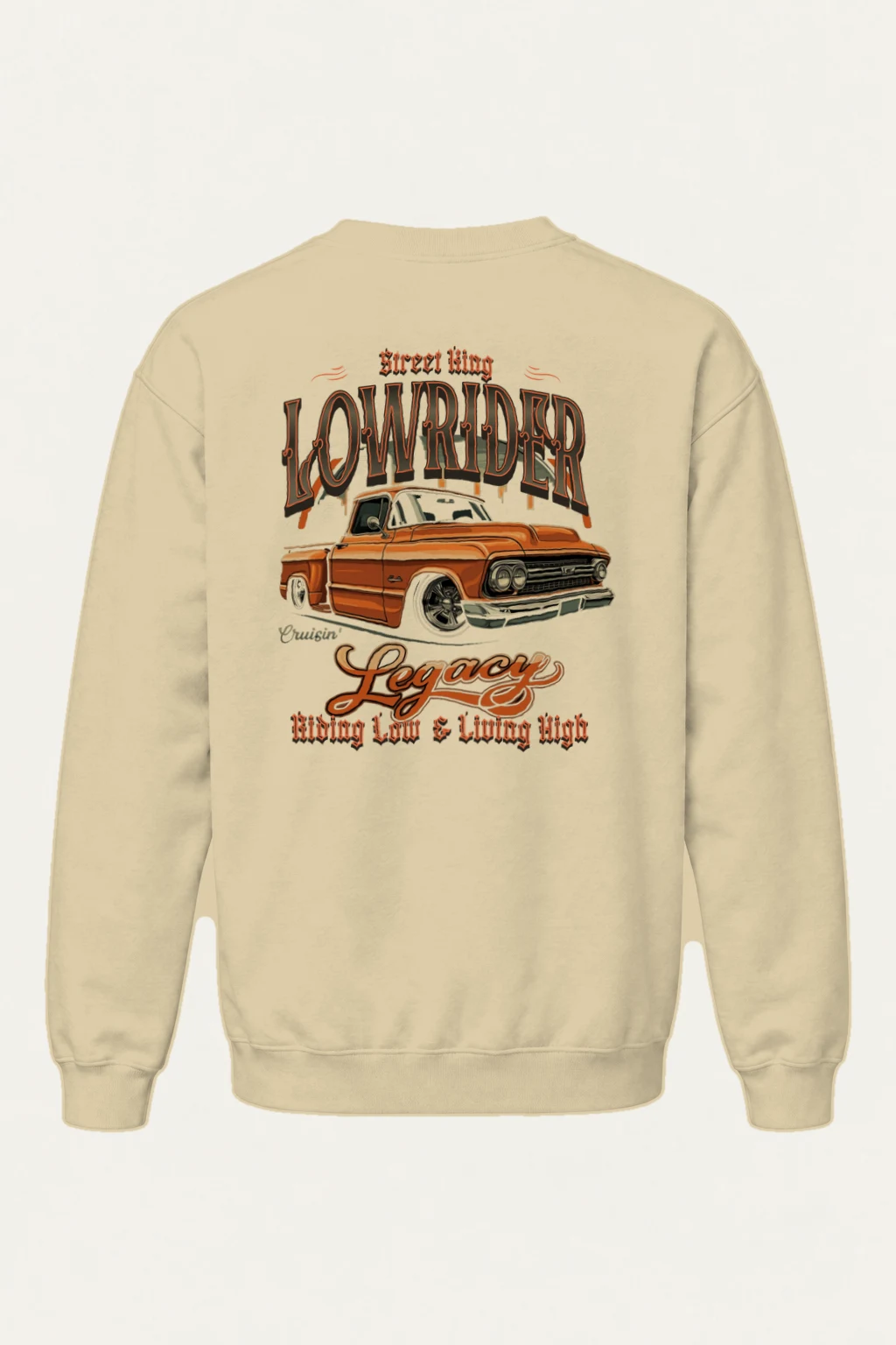 "Street King Lowrider" Heavy Blend Unisex Crewneck Sweatshirt | Gildan 18000