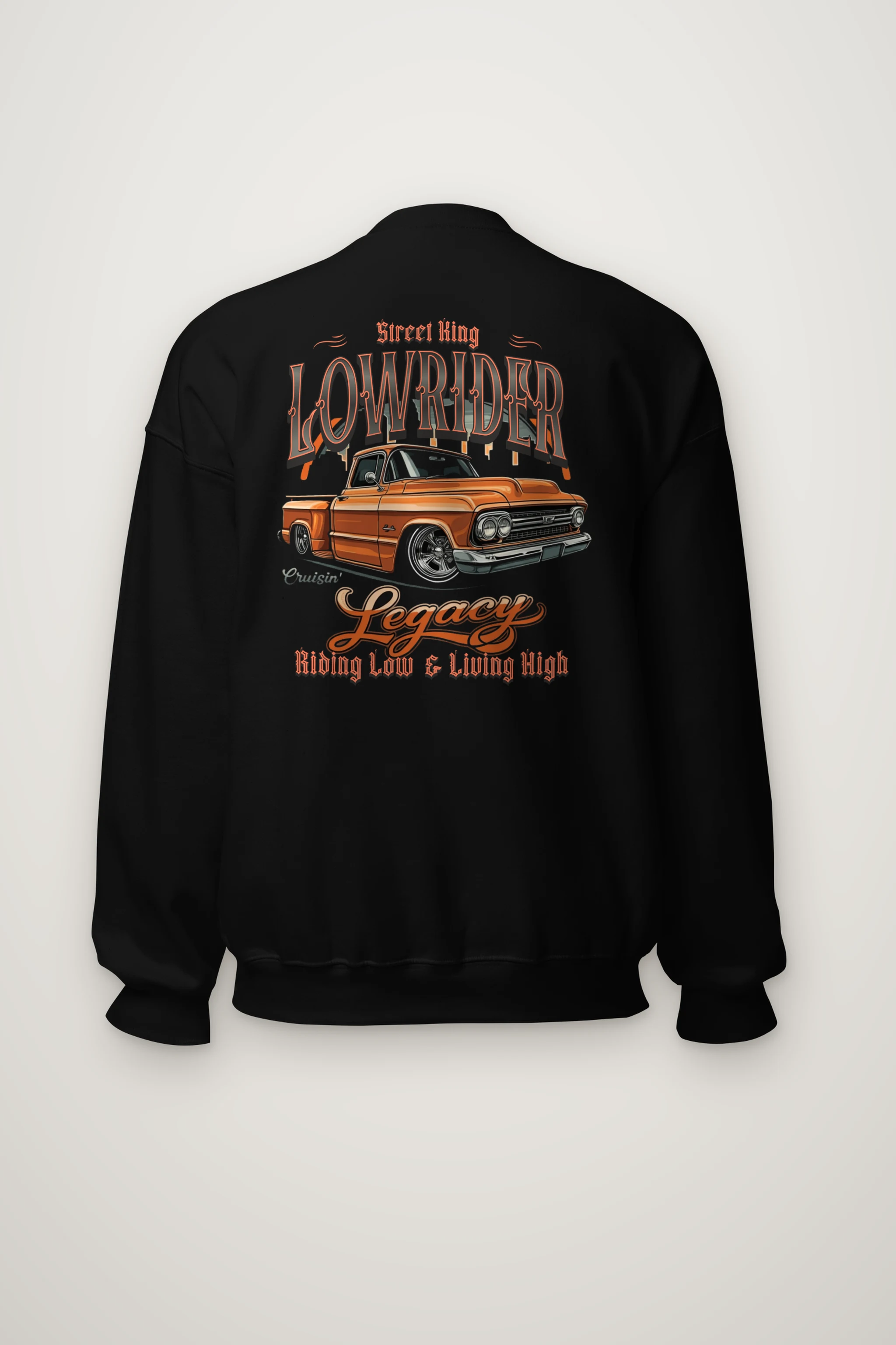 "Street King Lowrider" Heavy Blend Unisex Crewneck Sweatshirt