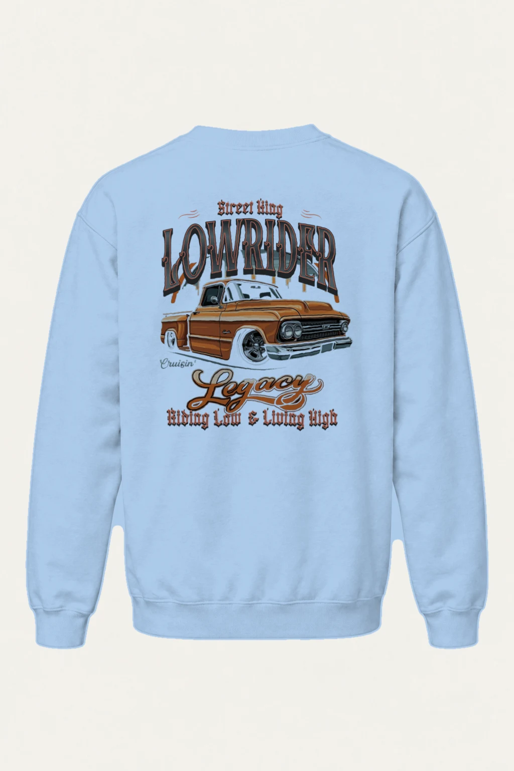 "Street King Lowrider" Heavy Blend Unisex Crewneck Sweatshirt | Gildan 18000