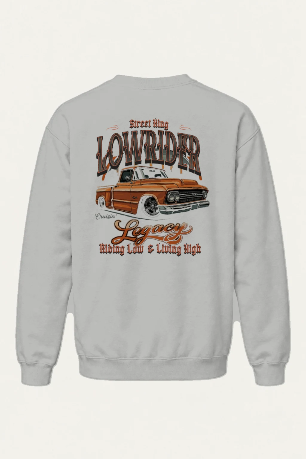 "Street King Lowrider" Heavy Blend Unisex Crewneck Sweatshirt | Gildan 18000