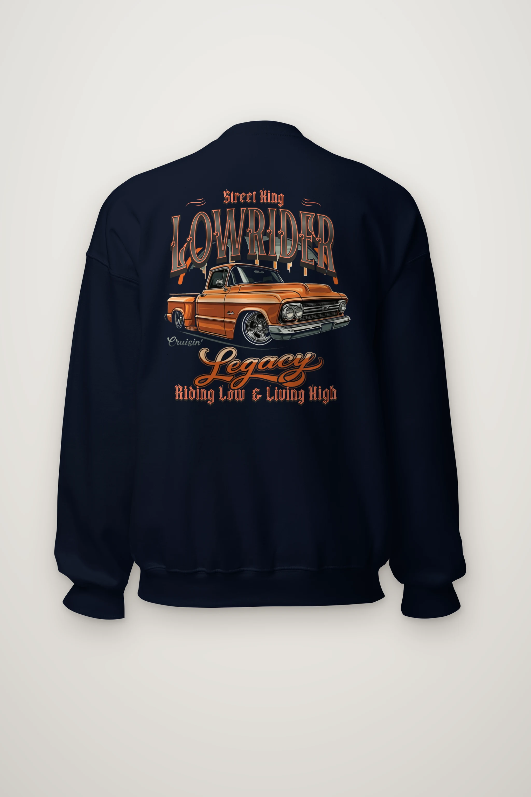 "Street King Lowrider" Heavy Blend Unisex Crewneck Sweatshirt