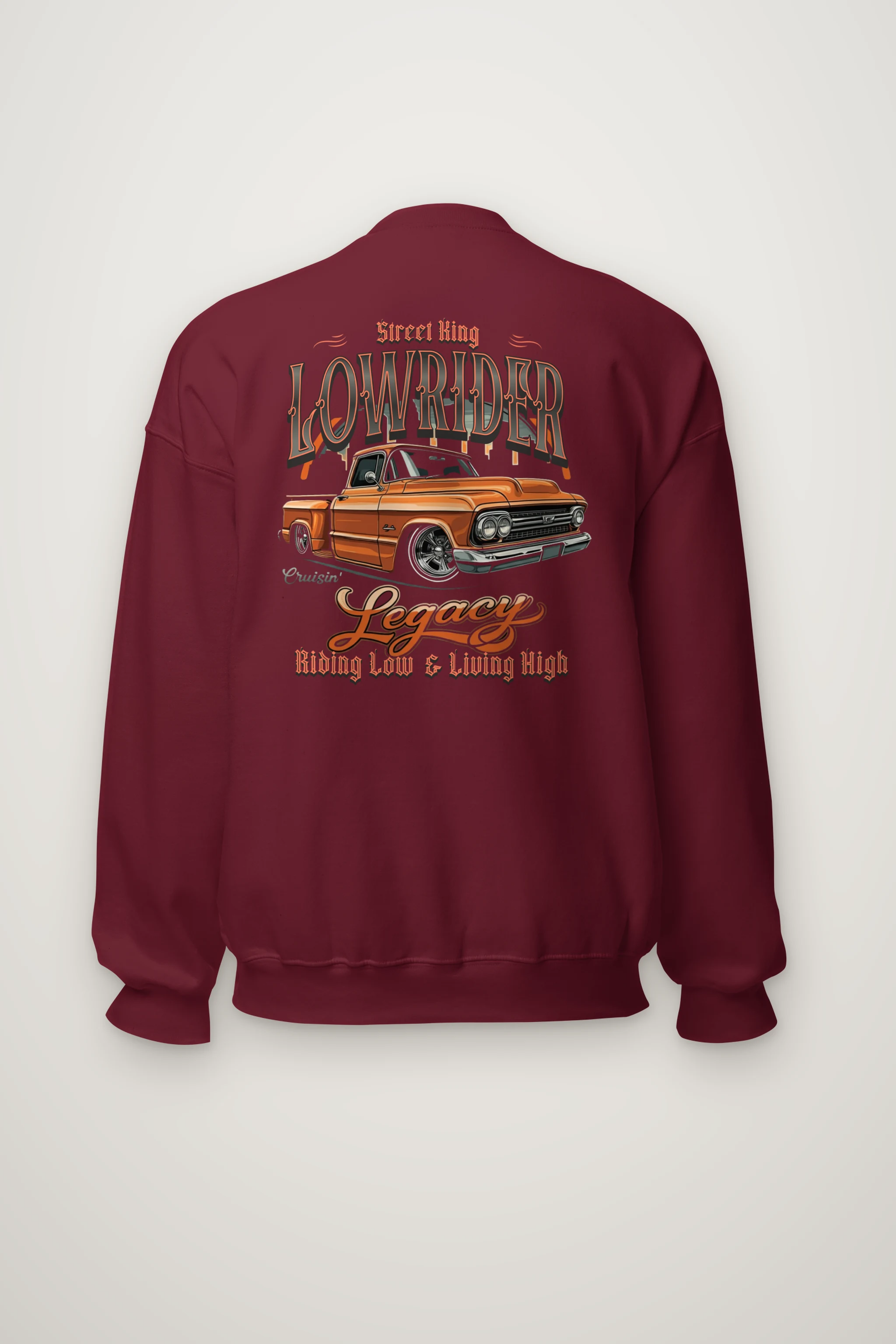 "Street King Lowrider" Heavy Blend Unisex Crewneck Sweatshirt