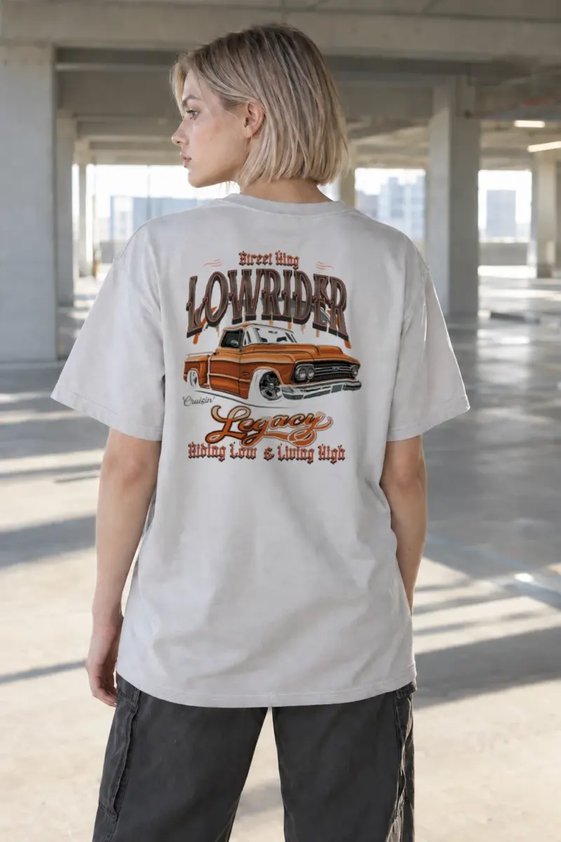 "Street King Lowrider" Heavyweight Unisex Crewneck T-shirt | Gildan 5000
