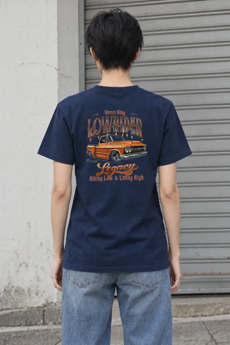 "Street King Lowrider" Heavyweight Unisex Crewneck T-shirt