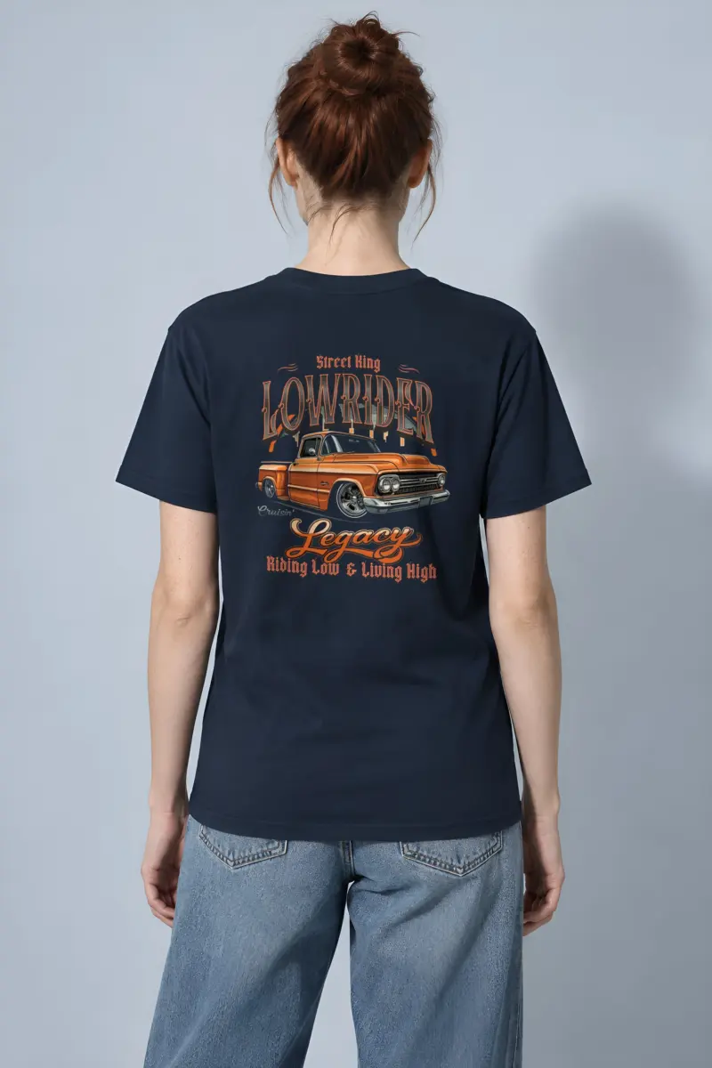 "Street King Lowrider" Heavyweight Unisex Crewneck T-shirt