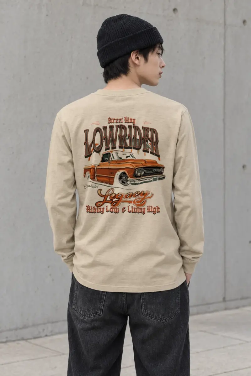 "Street King Lowrider" Unisex Longsleeve T-shirt | Gildan 2400