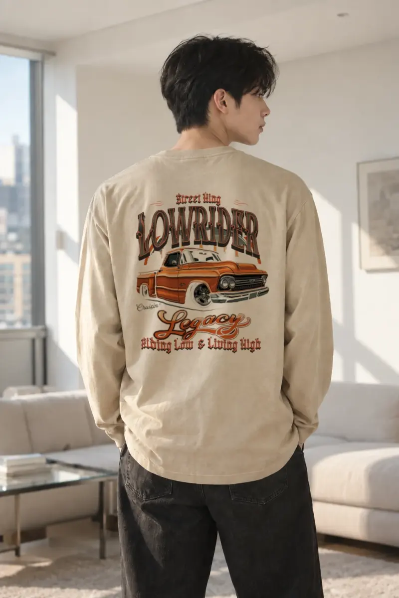 "Street King Lowrider" Unisex Longsleeve T-shirt | Gildan 2400