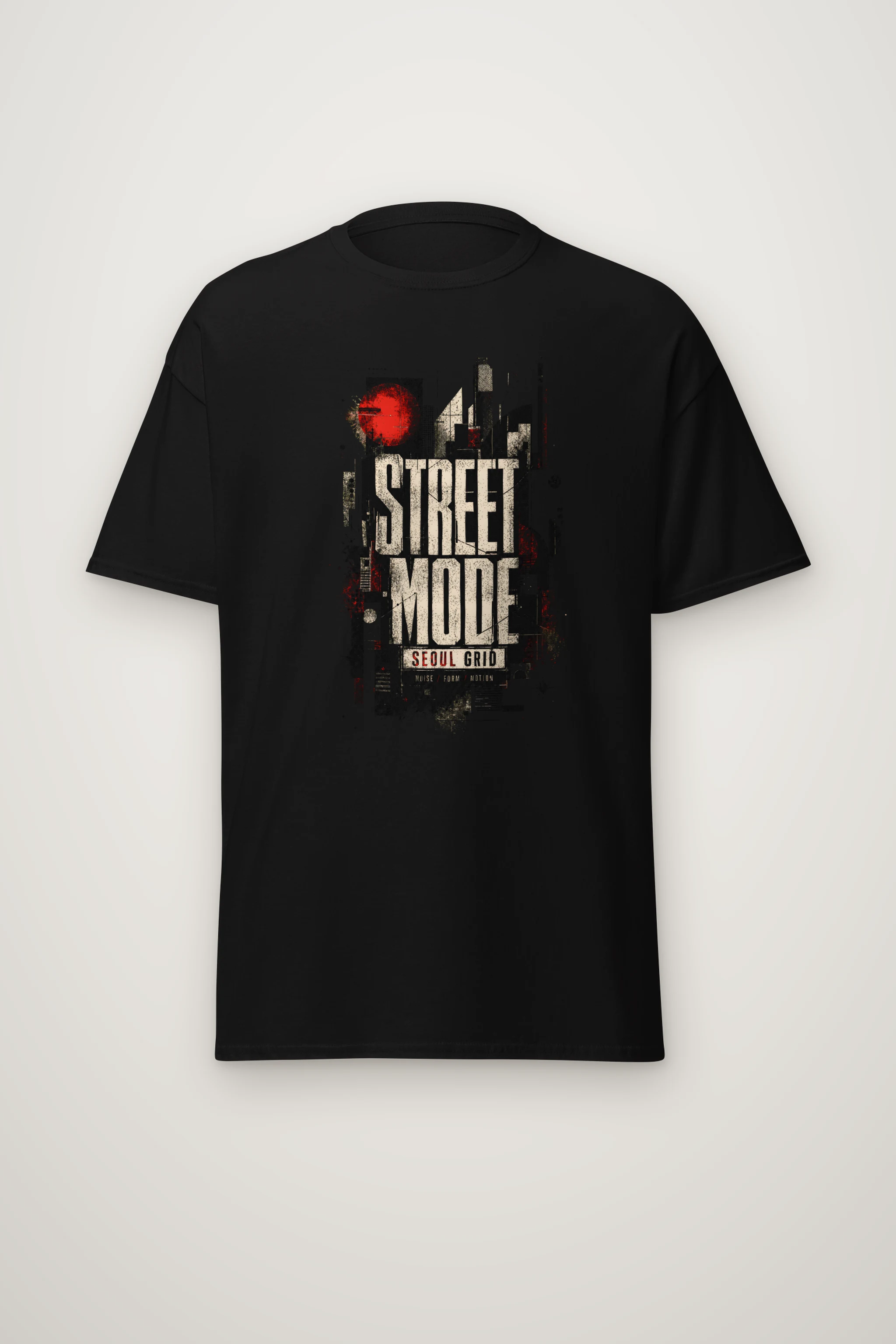 "Street Mode Seoul" Heavyweight Unisex Crewneck T-shirt