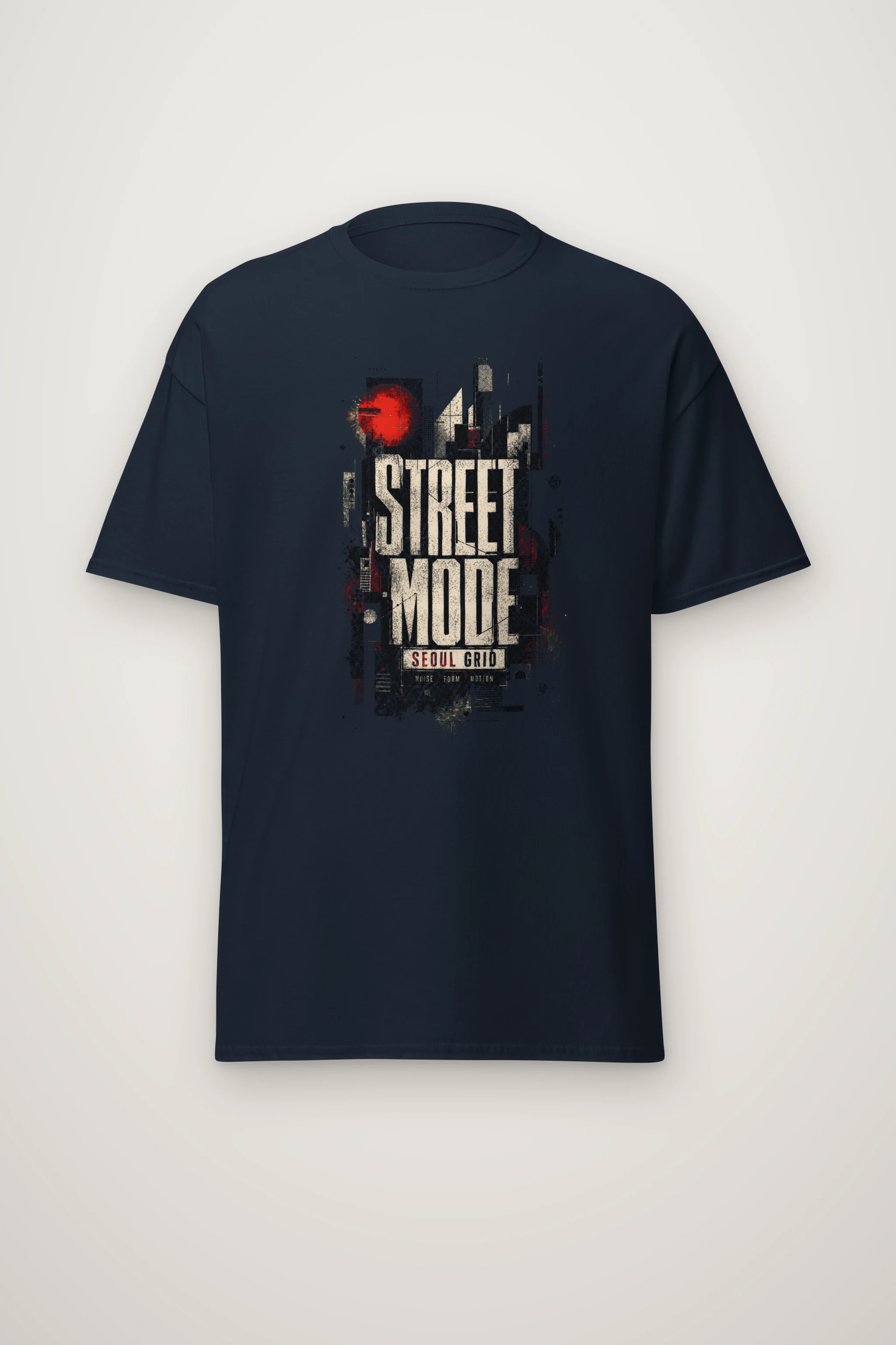"Street Mode Seoul" Heavyweight Unisex Crewneck T-shirt
