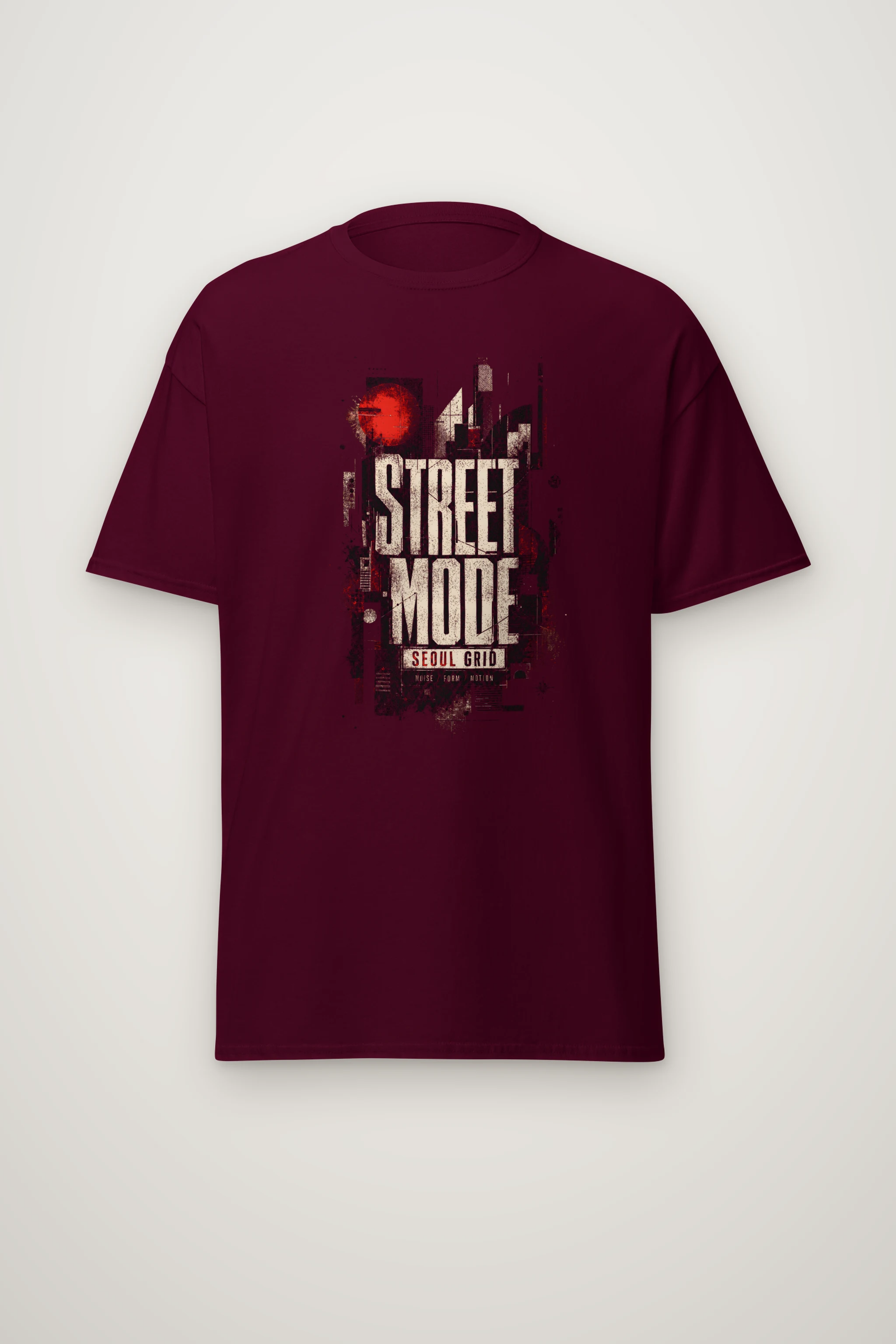 "Street Mode Seoul" Heavyweight Unisex Crewneck T-shirt