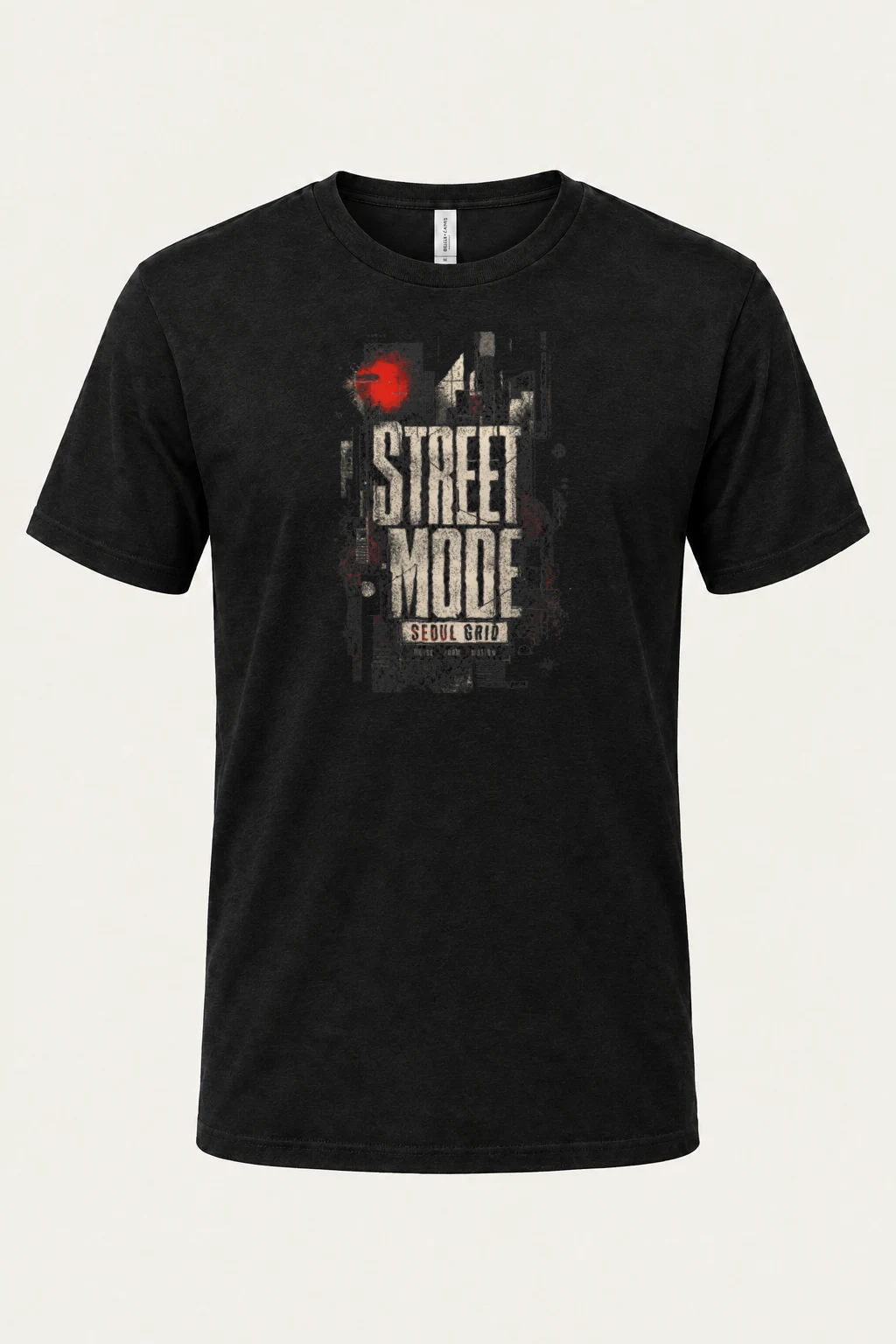 "Street Mode Seoul" Heavyweight Unisex Crewneck T-shirt | Gildan 5000