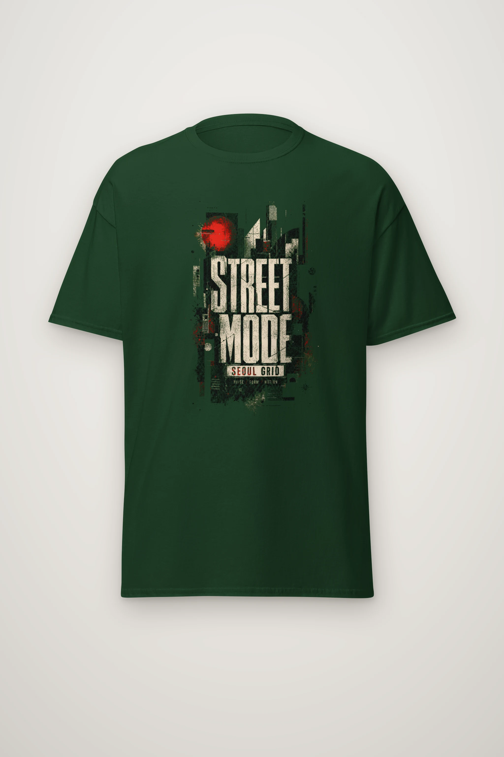 "Street Mode Seoul" Heavyweight Unisex Crewneck T-shirt