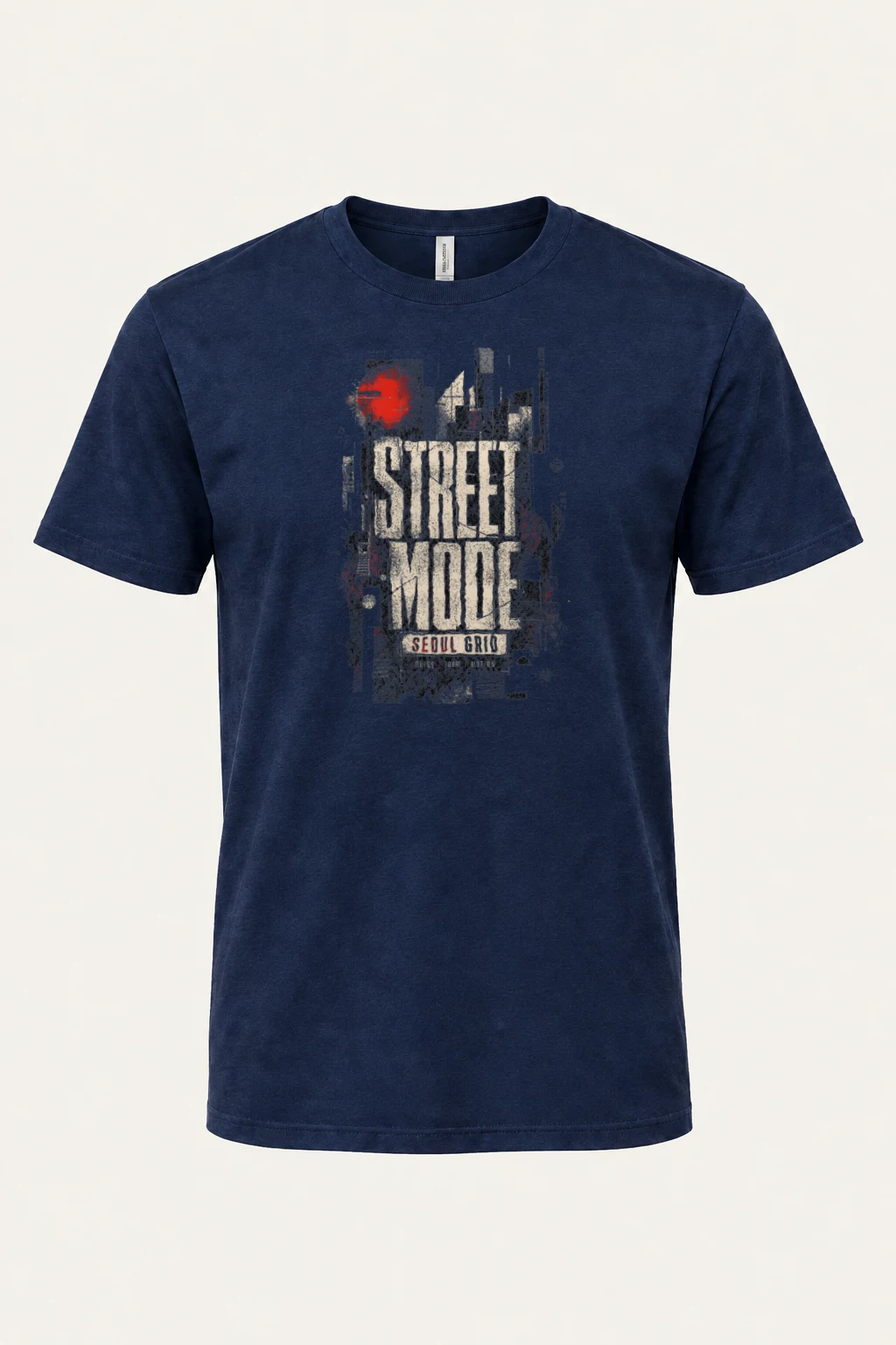 "Street Mode Seoul" Heavyweight Unisex Crewneck T-shirt | Gildan 5000