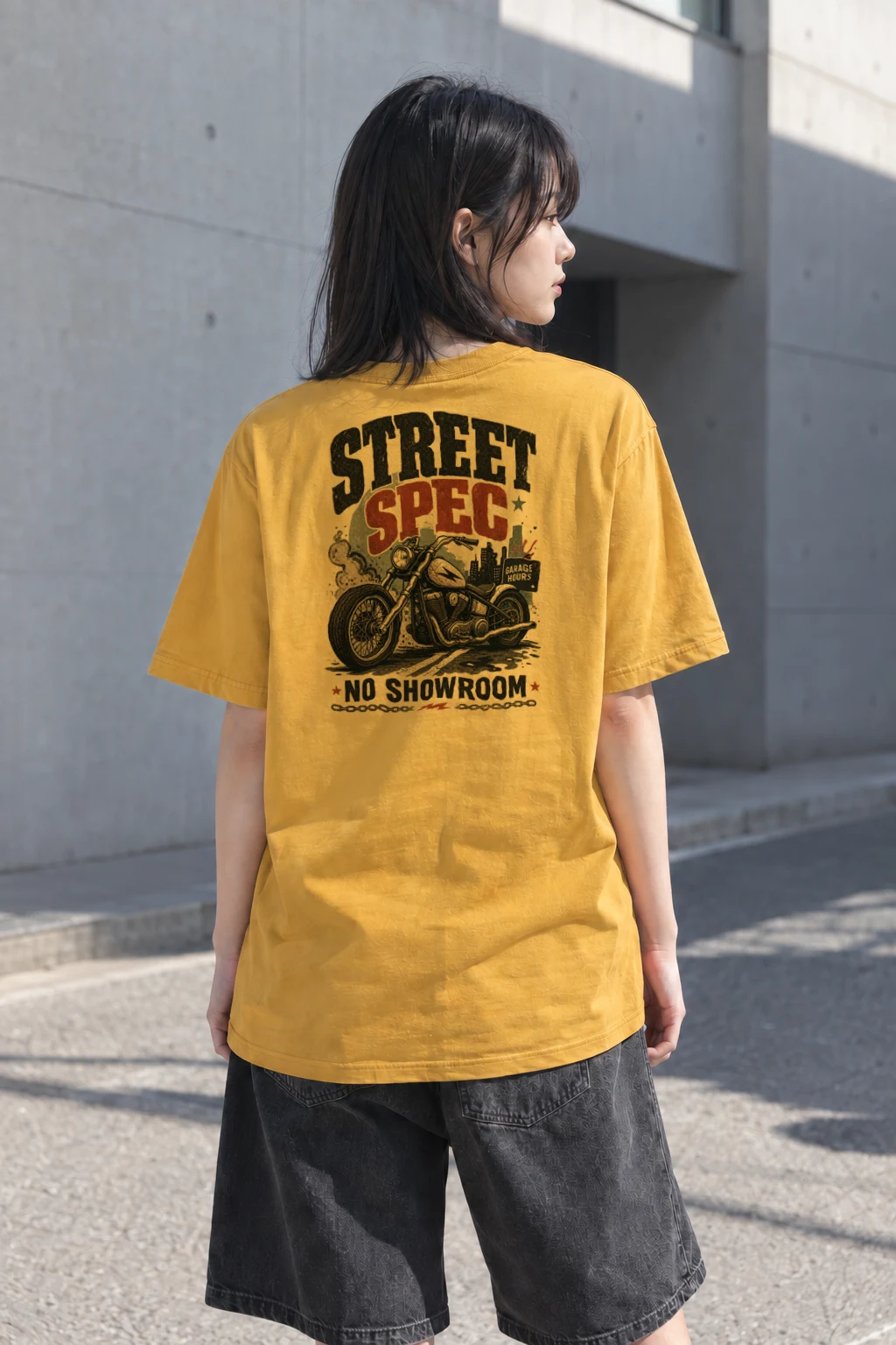 "Street Spec Garage" Heavyweight Unisex Crewneck T-shirt | Gildan 5000