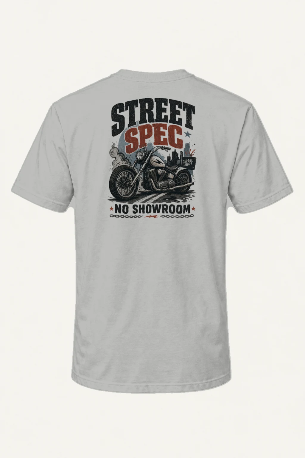 "Street Spec Garage" Heavyweight Unisex Crewneck T-shirt | Gildan 5000