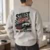 "Street Spec Garage Hours" Heavy Blend Unisex Crewneck Sweatshirt | Gildan 18000