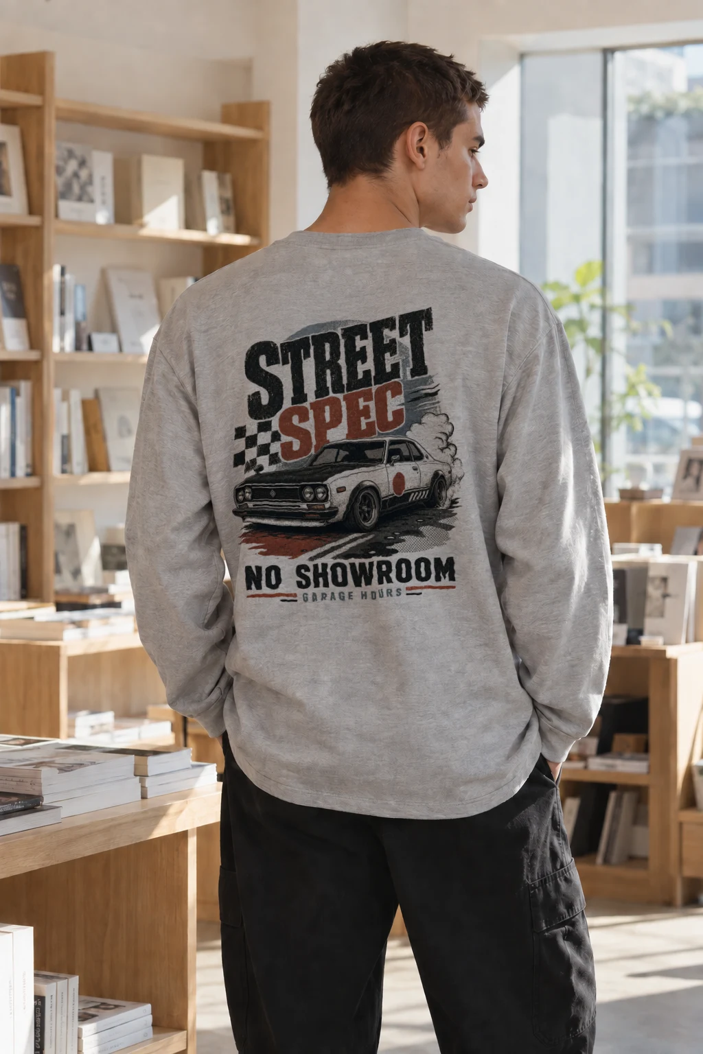 "Street Spec Garage" Unisex Longsleeve T-shirt | Gildan 2400