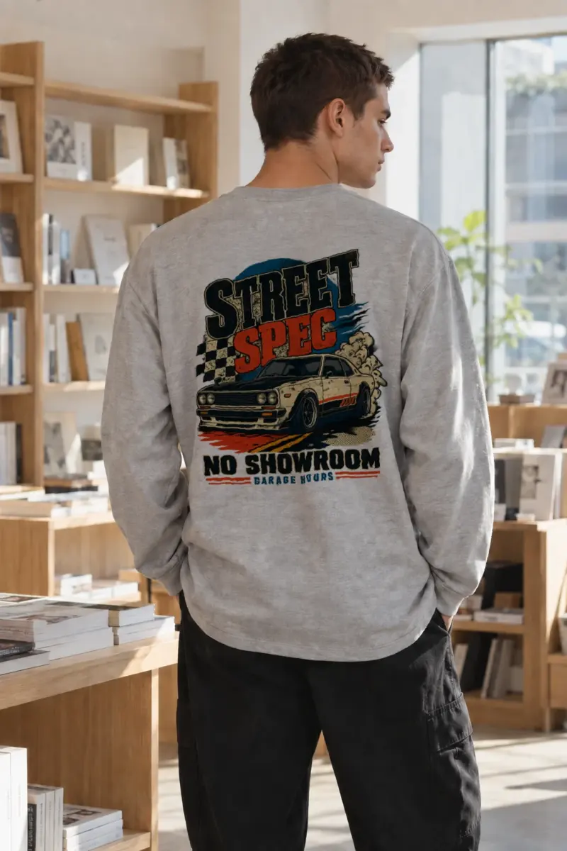 "Street Spec Garage" Unisex Longsleeve T-shirt | Gildan 2400
