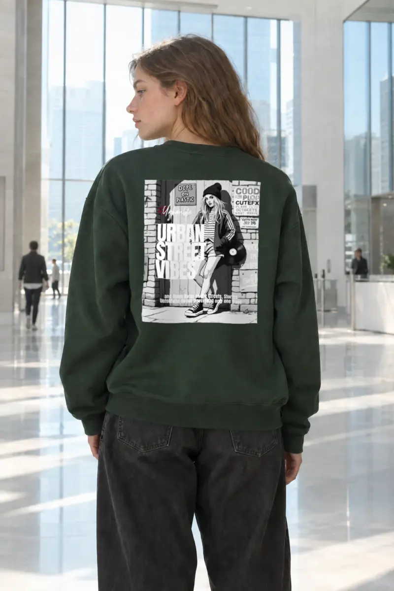 “Street Stories” Heavy Blend Unisex Crewneck Sweatshirt | Gildan 18000