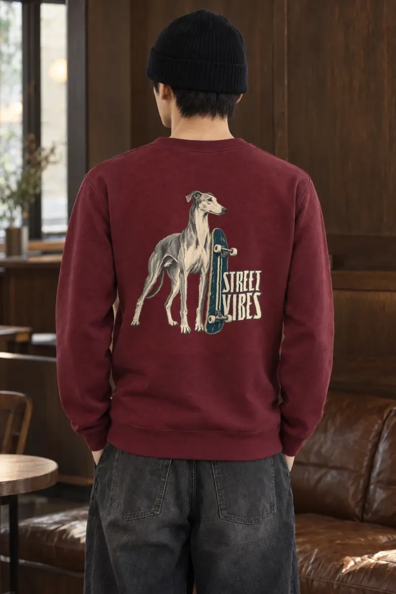 "Street Vibes Greyhound" Heavy Blend Unisex Crewneck Sweatshirt