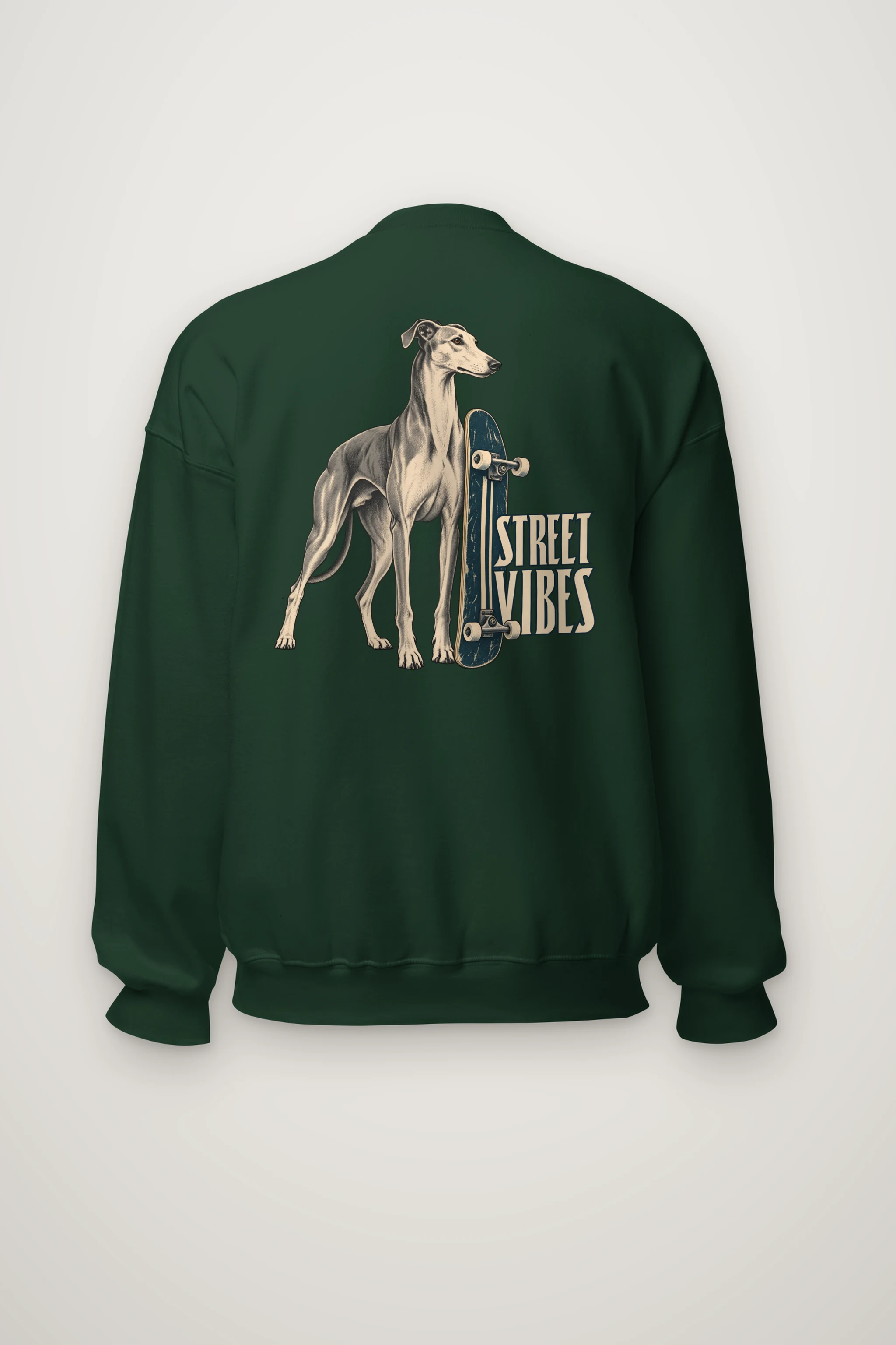 "Street Vibes Greyhound" Heavy Blend Unisex Crewneck Sweatshirt