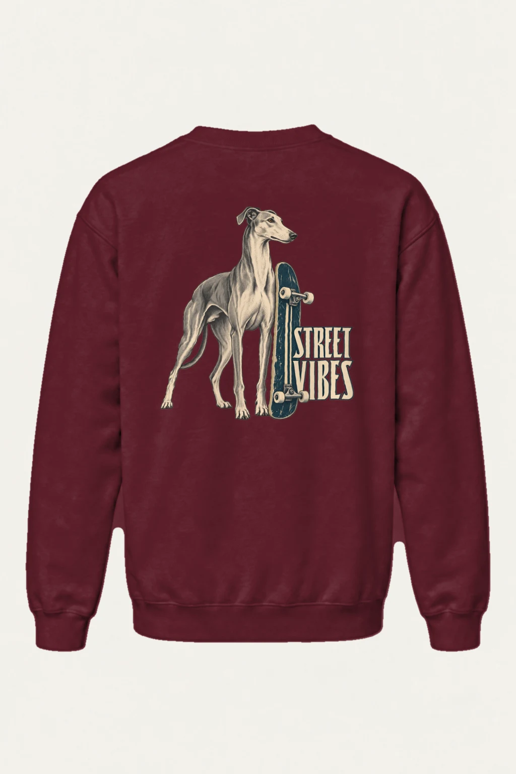 "Street Vibes Greyhound" Heavy Blend Unisex Crewneck Sweatshirt | Gildan 18000