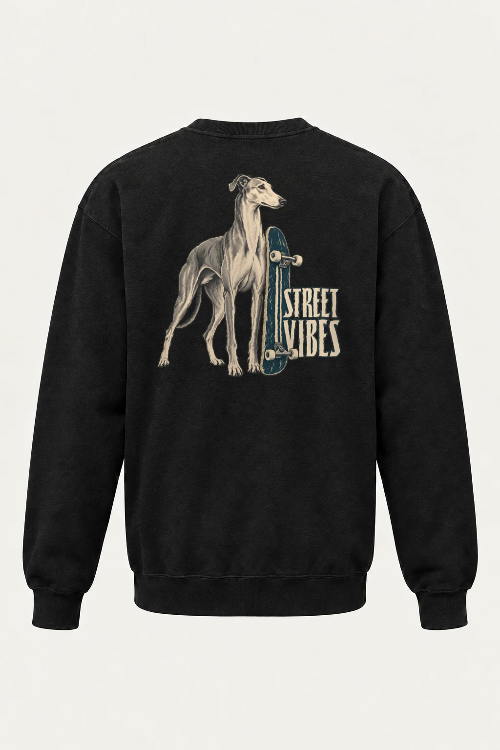 "Street Vibes Greyhound" Heavy Blend Unisex Crewneck Sweatshirt | Gildan 18000