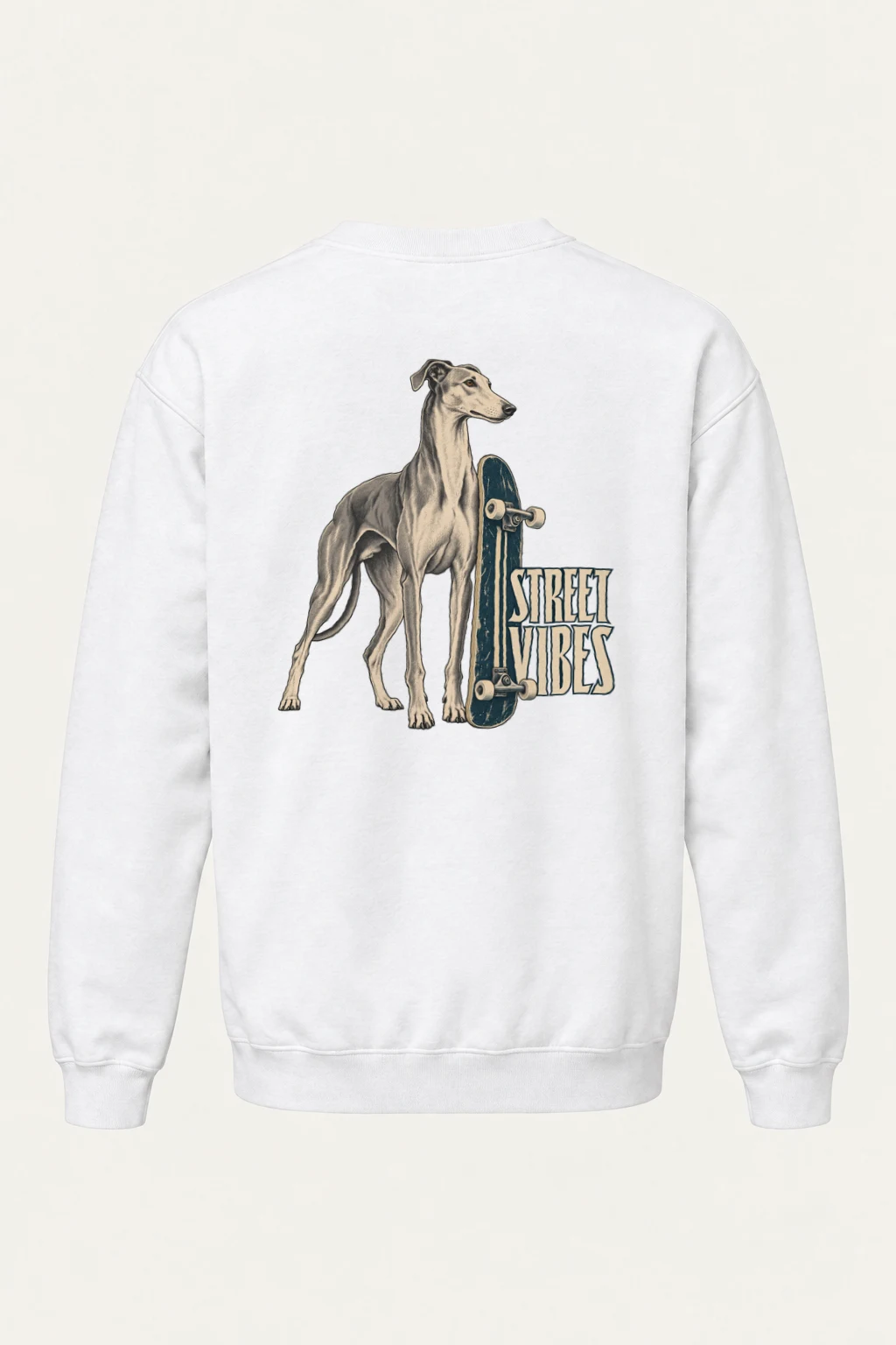 "Street Vibes Greyhound" Heavy Blend Unisex Crewneck Sweatshirt | Gildan 18000
