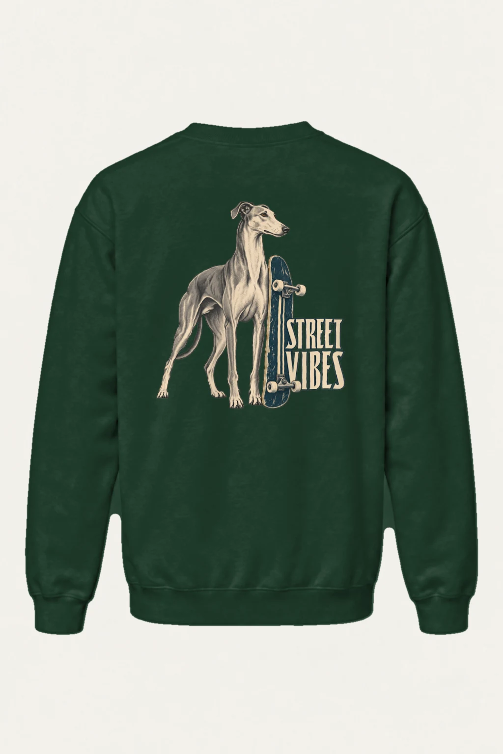 "Street Vibes Greyhound" Heavy Blend Unisex Crewneck Sweatshirt | Gildan 18000