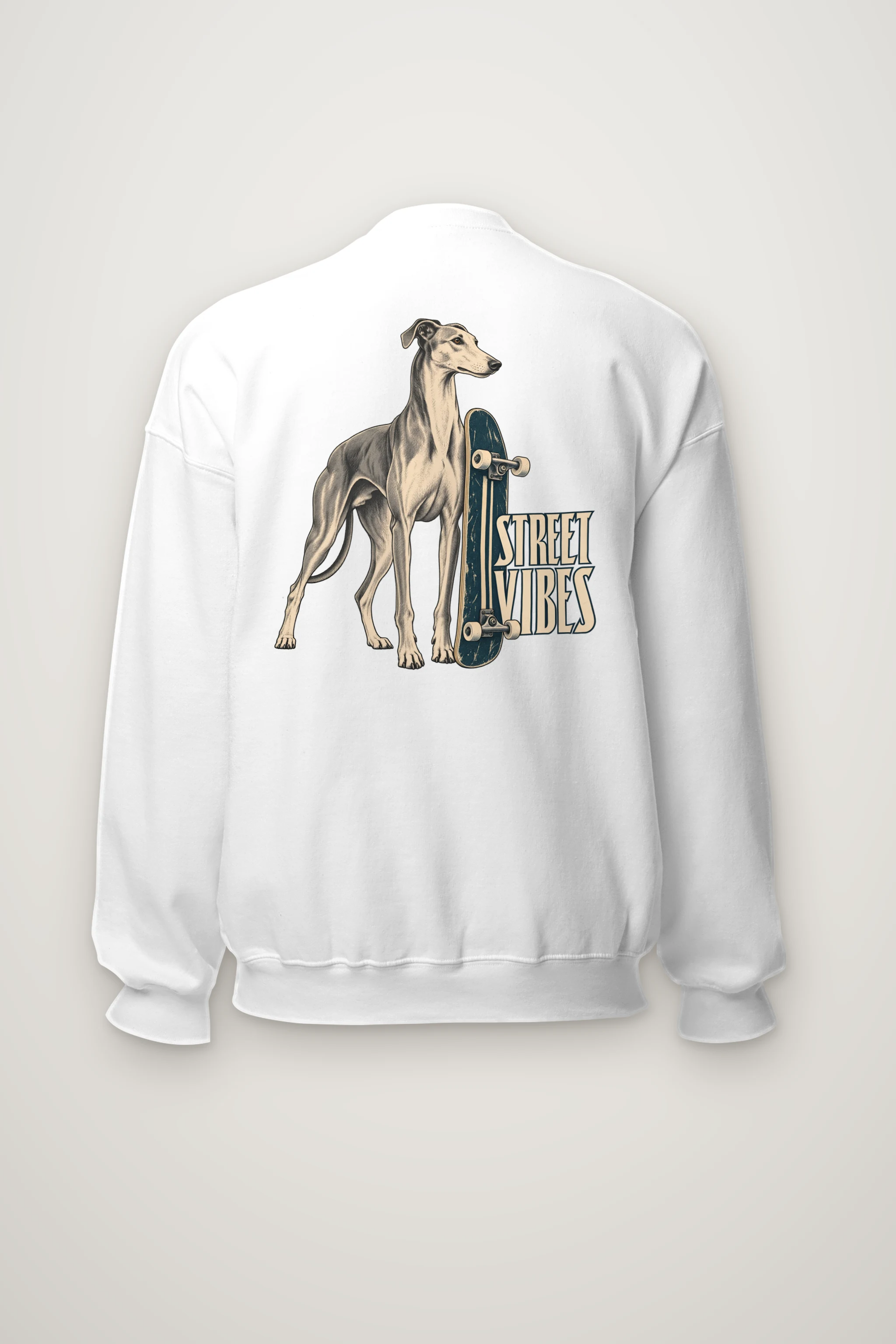 "Street Vibes Greyhound" Heavy Blend Unisex Crewneck Sweatshirt