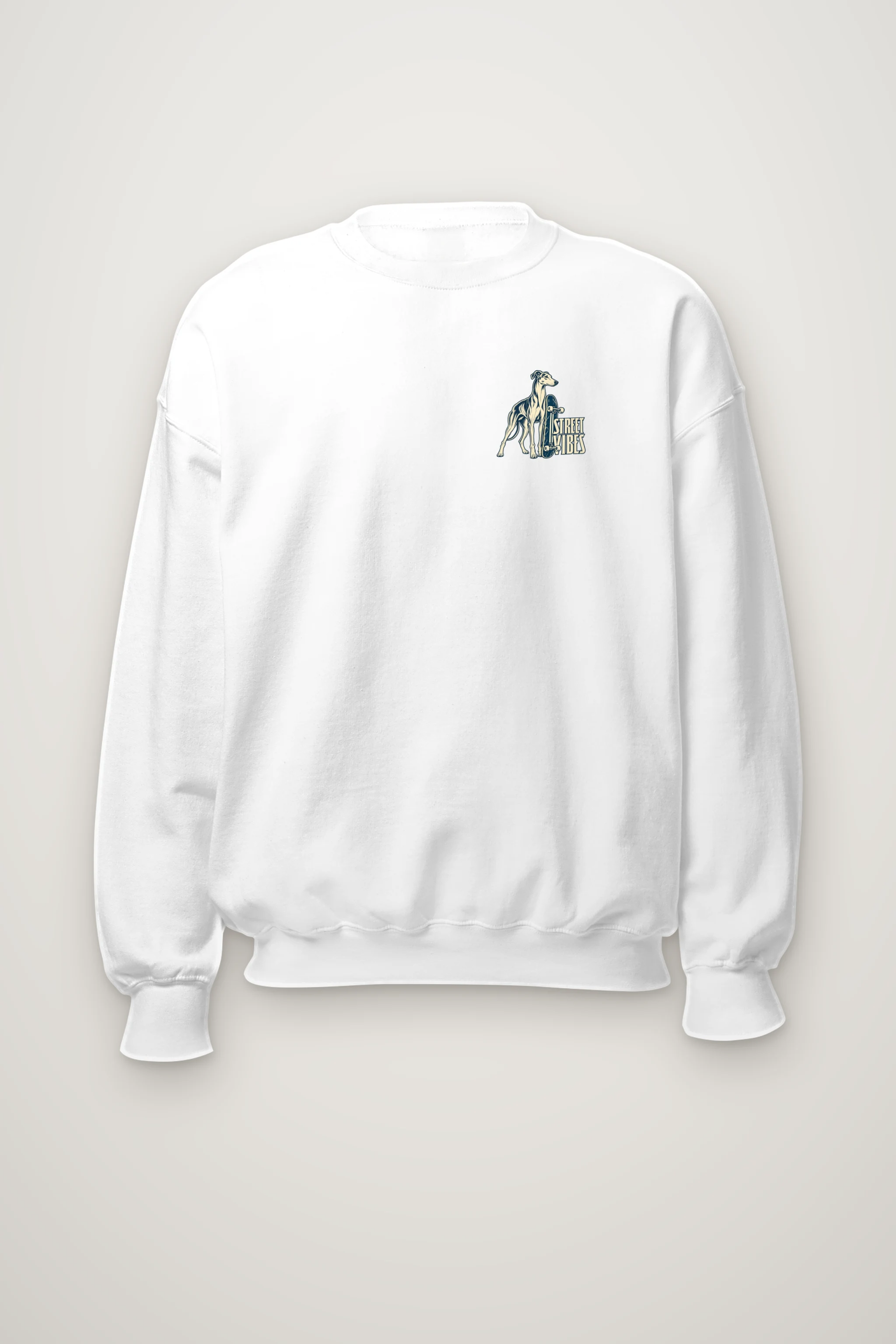 "Street Vibes Greyhound" Heavy Blend Unisex Crewneck Sweatshirt